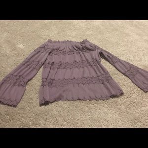 Lilac Off Shoulder Top
